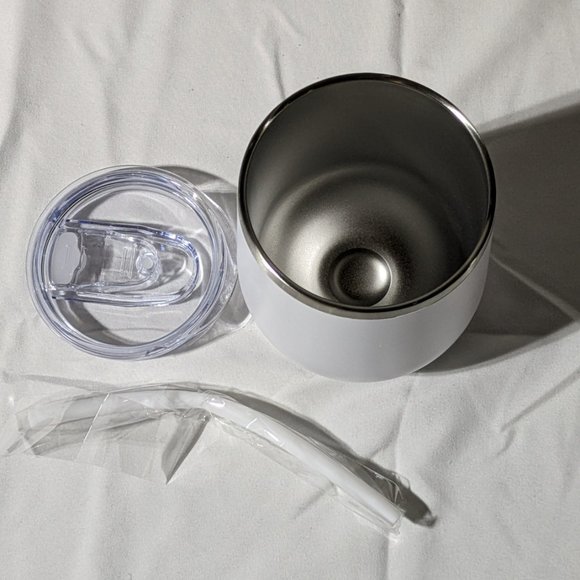 Brand New - Let the Adventure Begin Sassy Cup Tumbler Set in Mint & White - Picture 4 of 10